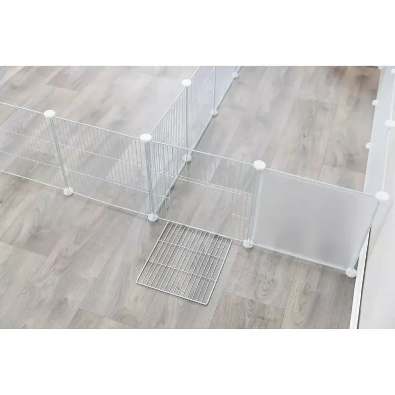 Cage Trixie Indoor Run TX-62460 for Guinea Pig/Rabbit, Metal, Grey, 1400×700×350 mm