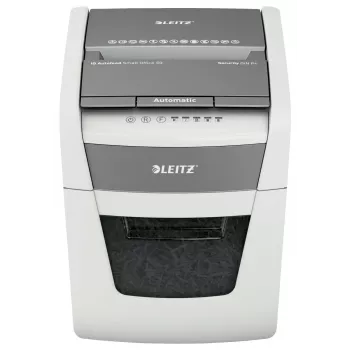 Paper shredder LEITZ IQ Autofeed Small Office50 P4 — micro-cut 4x28 mm, 50-sheet autofeed, 22 cm entry, 20 L bin