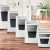 Paper shredder LEITZ IQ Autofeed Small Office50 P4 — micro-cut 4x28 mm, 50-sheet autofeed, 22 cm entry, 20 L bin