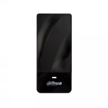 RFID reader DAHUA ASR1200E — RS-485/Wiegand interface, compact 96×43×17 mm, black