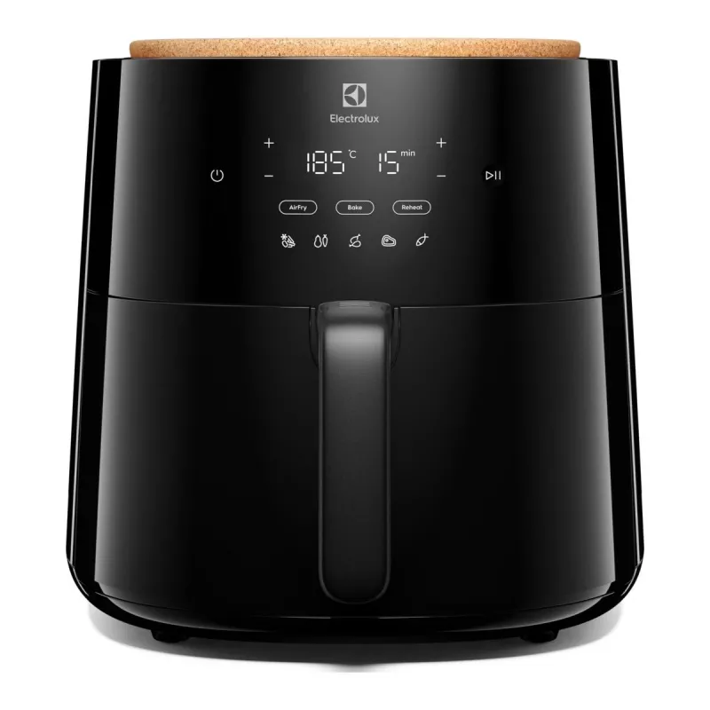 Hot air fryer Electrolux EAF7B – 6.8 L, 1800 W, touch control, 8 programs, max 200°C, black