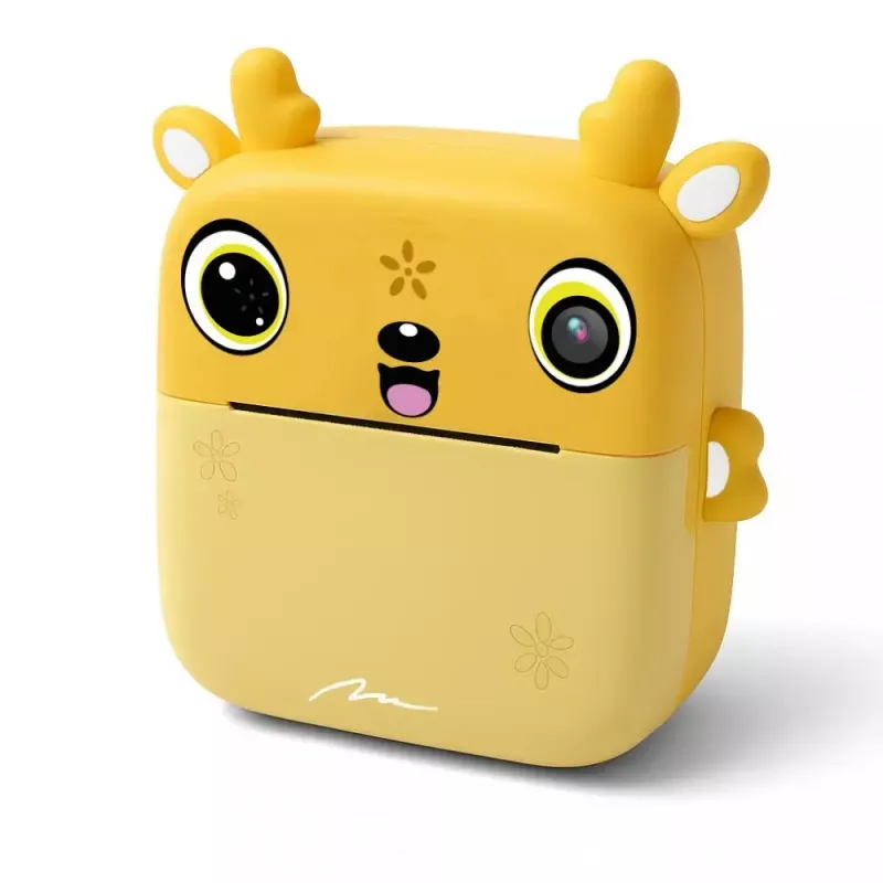 Children's digital camera MEDIA-TECH SNAPI MT4108 — 8 MP interpolated, 1280x720 LCD, 1000 mAh, USB-C, microSD slot, yellow
