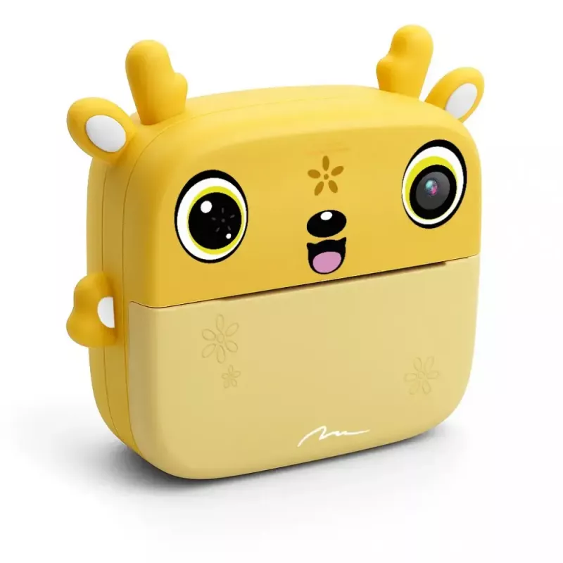 Children's digital camera MEDIA-TECH SNAPI MT4108 — 8 MP interpolated, 1280x720 LCD, 1000 mAh, USB-C, microSD slot, yellow