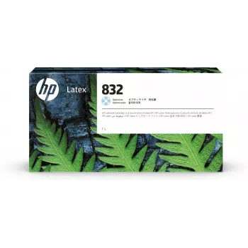 HP 832 1-liter Optimizer Latex Ink Cartridge, HP Latex 700, 700 W, 800, 800 W Printers, Thermal inkjet, China, United States, Singapore, 243 mm, 64 mm, 125 mm