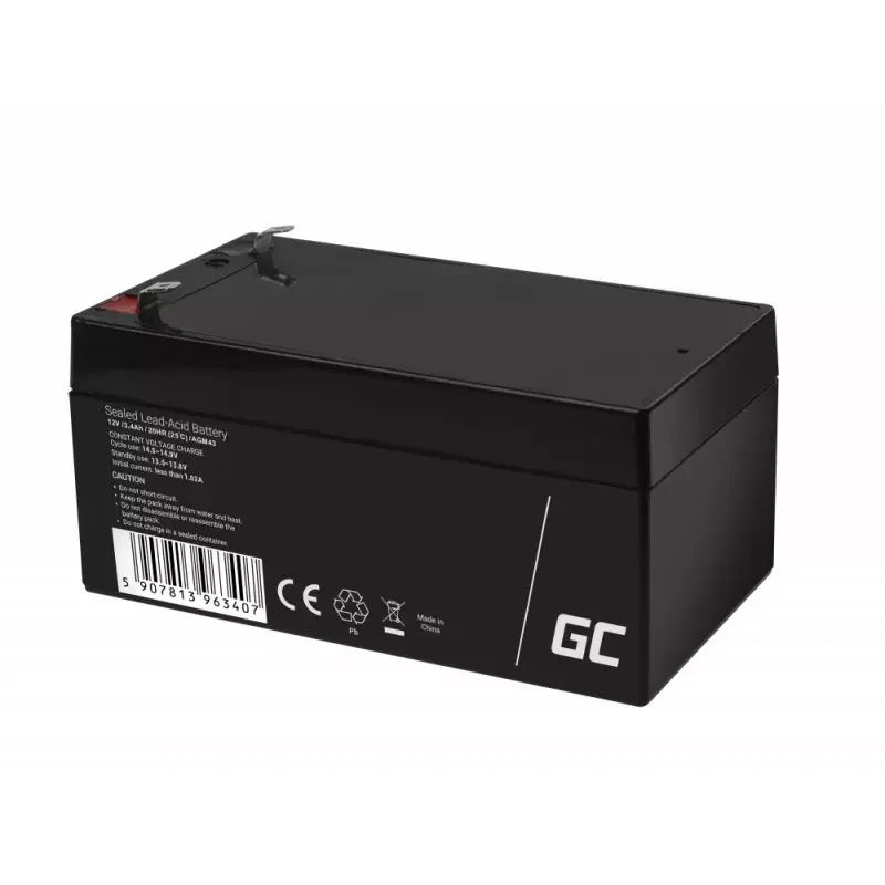 Battery Green Cell AGM43 Radio-Controlled model part Black