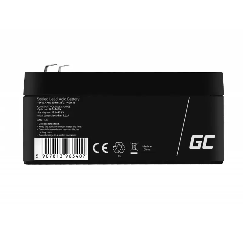 Battery Green Cell AGM43 Radio-Controlled model part Black