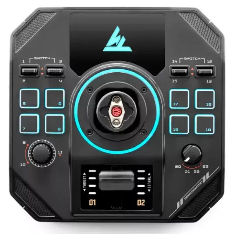 Thrustmaster Sol-R 4 HOTAS Black USB Joystick + engine control lever Analogue / Digital PC