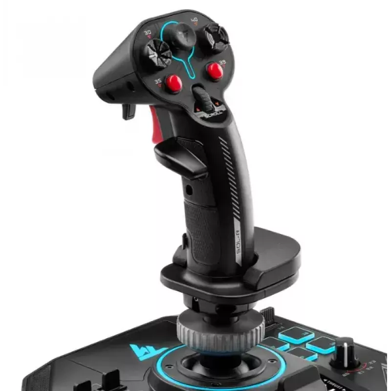 Thrustmaster Sol-R 4 HOTAS Black USB Joystick + engine control lever Analogue / Digital PC