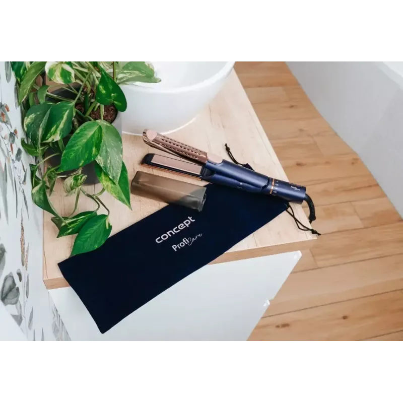 Concept Profi Care VZ8100 hair straightener, blue/gold