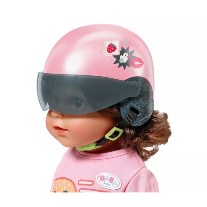 Doll Helmet ZAPF BABY born E-Scooter Helmet 43 cm — textile/plastic, multicolour, age 3–12