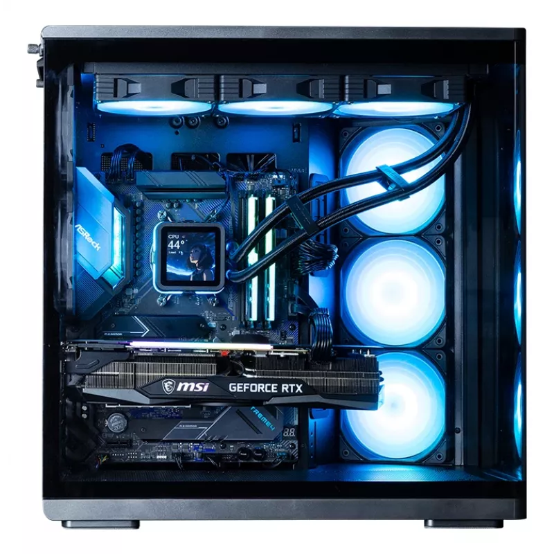 ZALMAN P60 BLACK PC Midi Tower case — ATX/Mini-ITX, tempered glass, 3x120mm side + 2x120mm rear fans, 290×475×478 mm