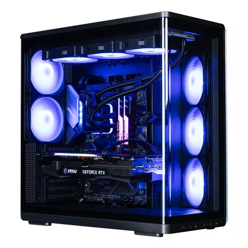 ZALMAN P60 BLACK PC Midi Tower case — ATX/Mini-ITX, tempered glass, 3x120mm side + 2x120mm rear fans, 290×475×478 mm