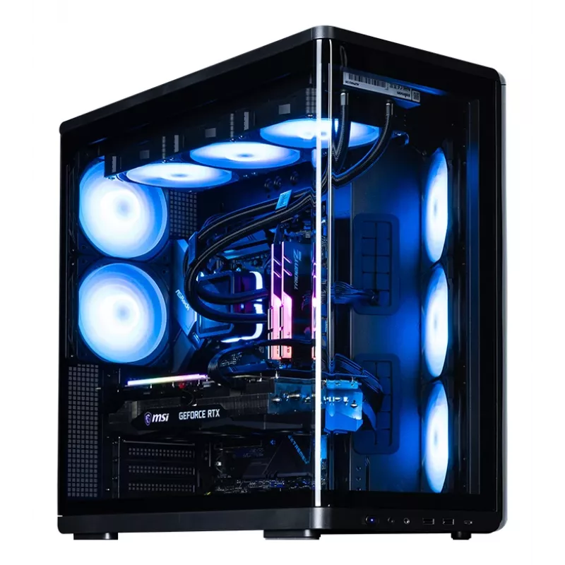 ZALMAN P60 BLACK PC Midi Tower case — ATX/Mini-ITX, tempered glass, 3x120mm side + 2x120mm rear fans, 290×475×478 mm