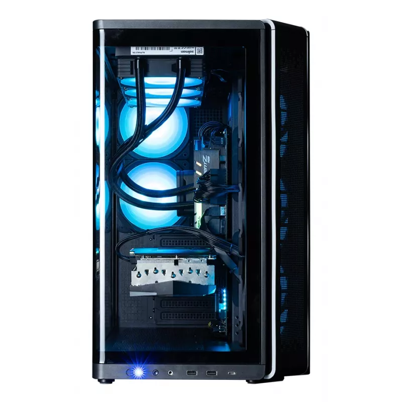 ZALMAN P60 BLACK PC Midi Tower case — ATX/Mini-ITX, tempered glass, 3x120mm side + 2x120mm rear fans, 290×475×478 mm
