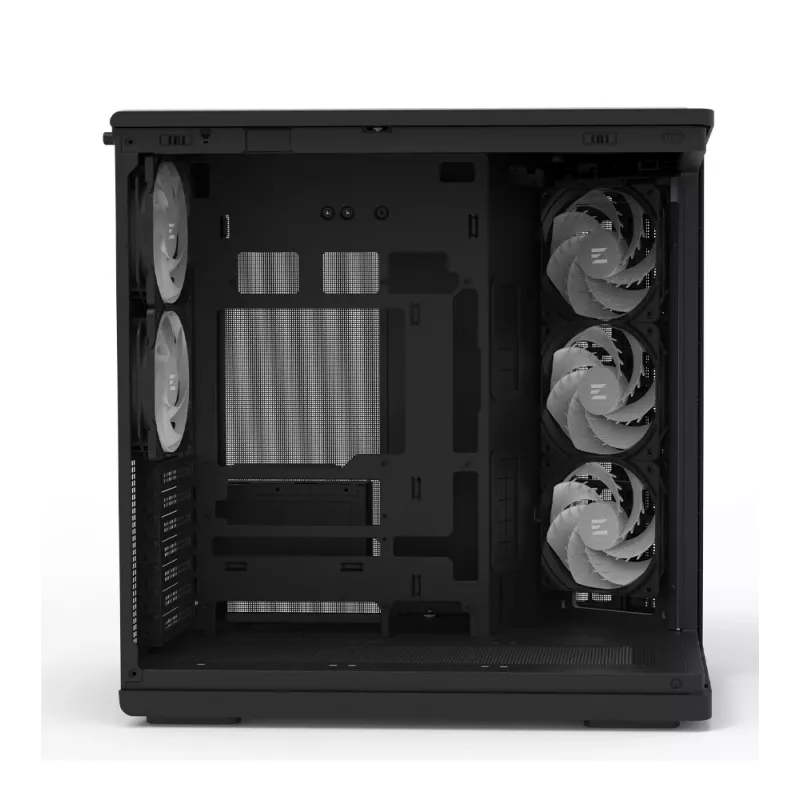 ZALMAN P60 BLACK PC Midi Tower case — ATX/Mini-ITX, tempered glass, 3x120mm side + 2x120mm rear fans, 290×475×478 mm