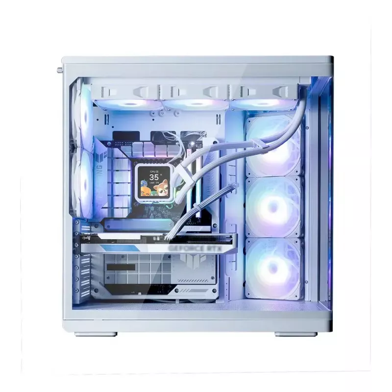 PC case ZALMAN P60 Mid-Tower with 5x ARGB fans, white