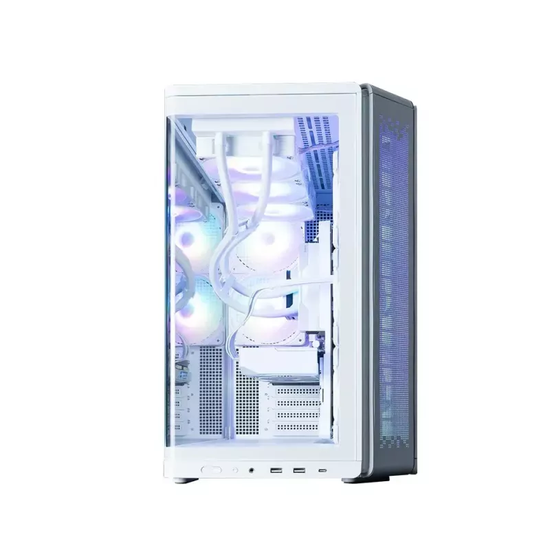 PC case ZALMAN P60 Mid-Tower with 5x ARGB fans, white