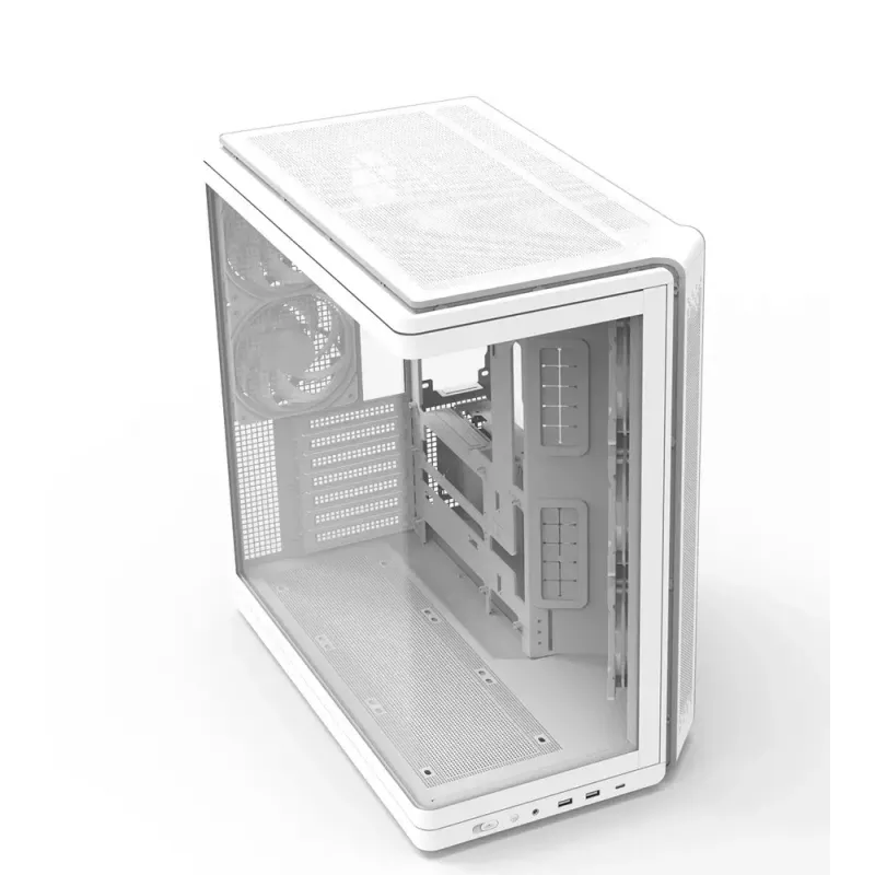 PC case ZALMAN P60 Mid-Tower with 5x ARGB fans, white