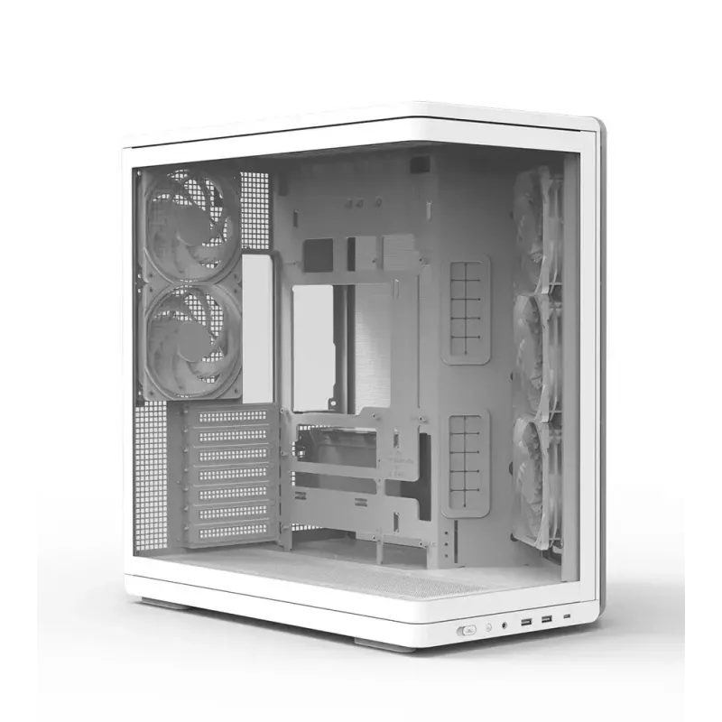 PC case ZALMAN P60 Mid-Tower with 5x ARGB fans, white