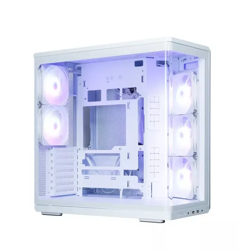 PC case ZALMAN P60 Mid-Tower with 5x ARGB fans, white