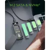 ICY BOX M.2 SATA/NVMe SSD Enclosure with USB 3.2 Gen 2 Type-C and RGB light