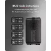 ICY BOX IB-RD3720-CU3 HDD/SSD enclosure Black 2.5/3.5 inch