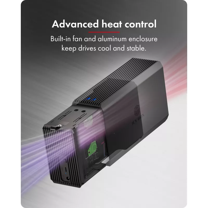 ICY BOX IB-RD3720-CU3 HDD/SSD enclosure Black 2.5/3.5 inch