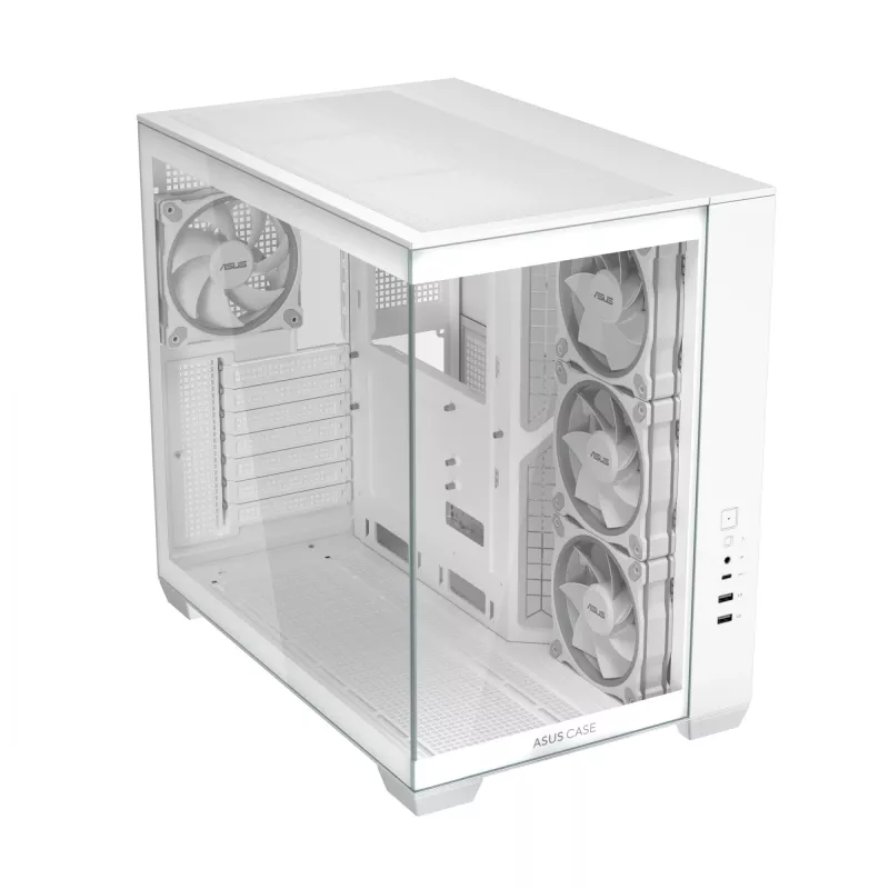 PC case ASUS A32 PLUS/WT/TG/ARGB Mid Tower, white, ATX, tempered glass, ARGB, USB-C, supports up to 420 mm GPU
