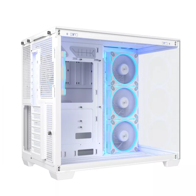 PC case ASUS A32 PLUS/WT/TG/ARGB Mid Tower, white, ATX, tempered glass, ARGB, USB-C, supports up to 420 mm GPU
