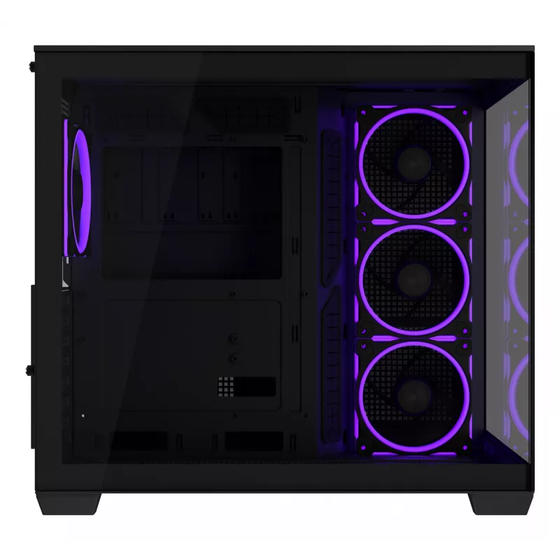 PC case ASUS A32 PLUS ATX, black — tempered glass, RGB fans, USB-C, supports ATX/Micro-ATX/Mini-ITX