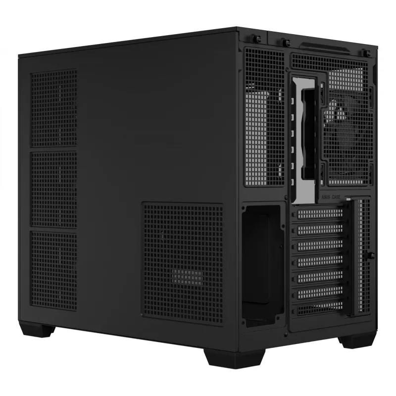 PC case ASUS A32 PLUS ATX, black — tempered glass, RGB fans, USB-C, supports ATX/Micro-ATX/Mini-ITX