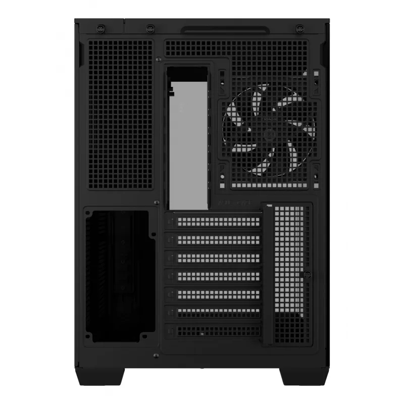 PC case ASUS A32 PLUS ATX, black — tempered glass, RGB fans, USB-C, supports ATX/Micro-ATX/Mini-ITX