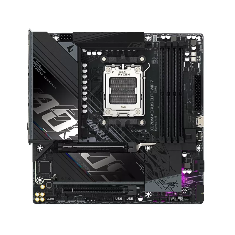Motherboard GIGABYTE X870M AORUS ELITE WIFI7, AMD X870, Socket AM5, ATX