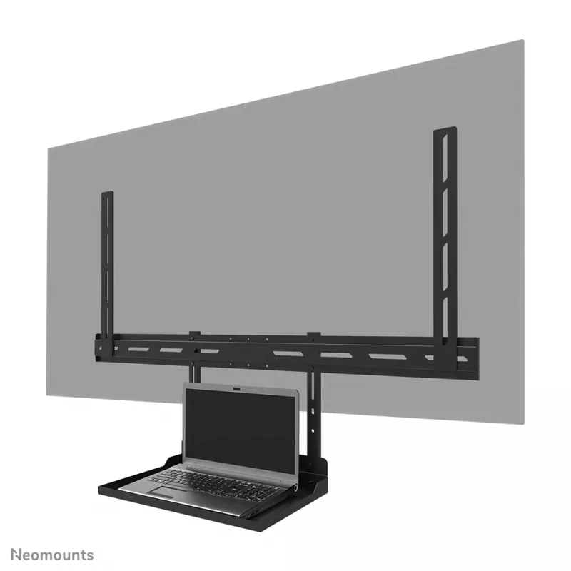 Neomounts Laptop shelf kit AV45-500BL for 43–110 inch screens, VESA up to 600x400, max 2.5 kg, 900×242×640 mm