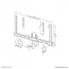Neomounts AV50-500BL PTZ/UC camera shelf kit 43-110 inch - VESA - max 5 kg - universal