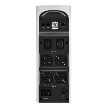 APC Back-UPS Pro, 2200VA/1320W, Tower, 230V, 4x Schuko and 2x IEC C13 outlets, RGB Lights, Pure Sine Wave, Arctic (White)