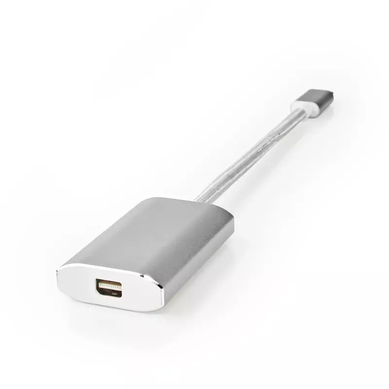 Video Cable Adapter Nedis CCTB64580AL02 0.2m USB Type-C Mini DisplayPort