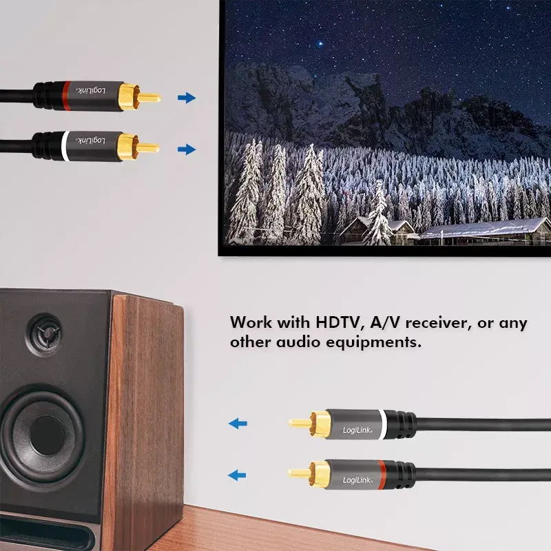 Audio Cable 2m LogiLink CA1204