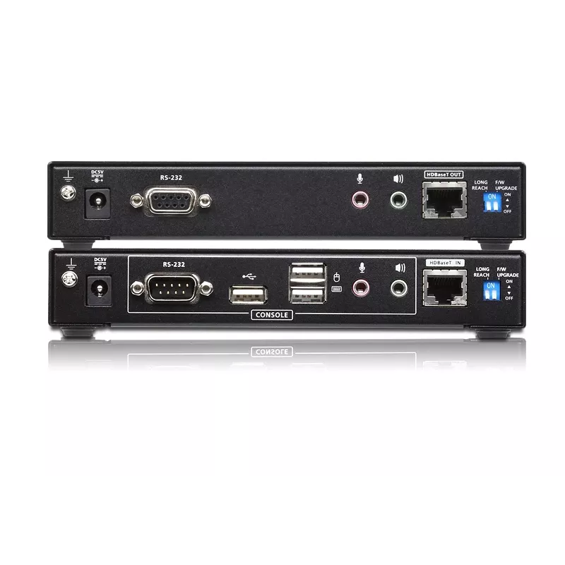 ATEN USB 2.0 DVI Dual View HDBase T2.0 KVM Extender with Audio and RS232 (150m)