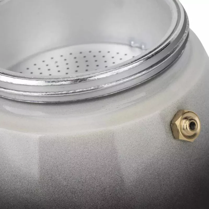 Jata HCAF2406 Moka Pot, 6 Cups (0.3 L), Aluminium, Induction Compatible