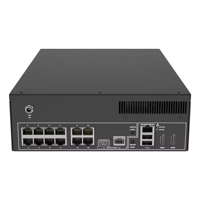 Network video recorder AXIS S2212 Mk II — 12 channels, 6 TB HDD, 256 GB SSD, 1080p, IEEE 802.3at