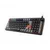 Keyboard MSI Forge GK110 — Full-size (100%), USB wired, QWERTY US English, Membrane, RGB backlight, 97 keys, Black