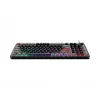 Keyboard MSI Forge GK110 — Full-size (100%), USB wired, QWERTY US English, Membrane, RGB backlight, 97 keys, Black
