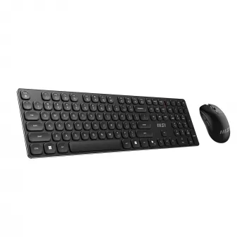 MSI FORGE K210 WIRELESS COMBO keyboard Mouse included Home/Office USB QWERTY US English Black