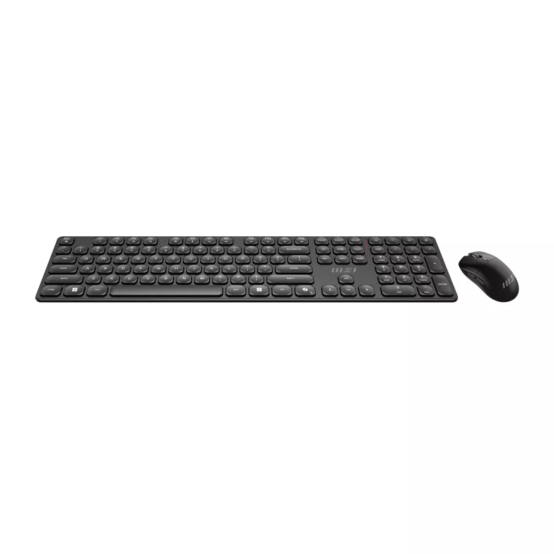 MSI FORGE K210 WIRELESS COMBO keyboard Mouse included Home/Office USB QWERTY US English Black