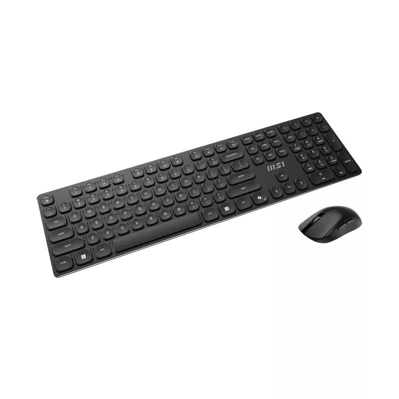 MSI FORGE K210 WIRELESS COMBO keyboard Mouse included Home/Office USB QWERTY US English Black