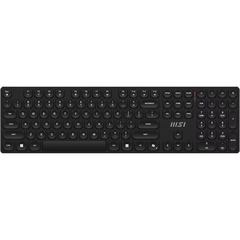 MSI FORGE K210 WIRELESS COMBO keyboard Mouse included Home/Office USB QWERTY US English Black