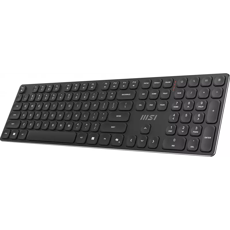 MSI FORGE K210 WIRELESS COMBO keyboard Mouse included Home/Office USB QWERTY US English Black