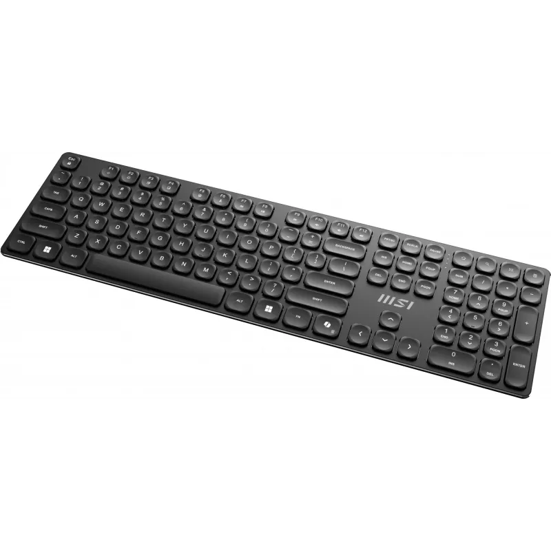 MSI FORGE K210 WIRELESS COMBO keyboard Mouse included Home/Office USB QWERTY US English Black