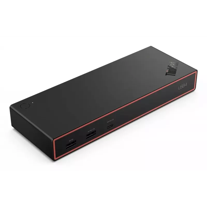 Docking station Lenovo ThinkPad USB4 Dock 5000 — Wired Thunderbolt 4, 65 W PD, 3840×2160, HDMI, 4× USB-A, Gigabit Ethernet, Black